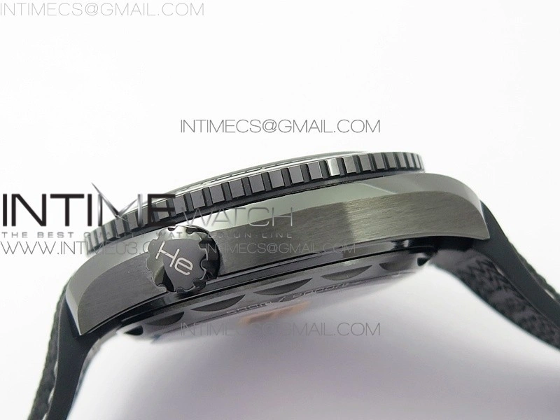 Planet Ocean 45.5mm Deep Black Real Ceramic VSF 1:1 Best Edition on Black Nylon Strap A8906 Super Clone